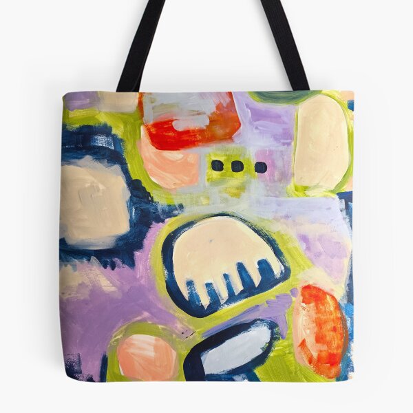 Item preview, Abstract Painting  Orange, Red, Navy, and Lime Green - 832 designed and sold by NathalieLeRiche.