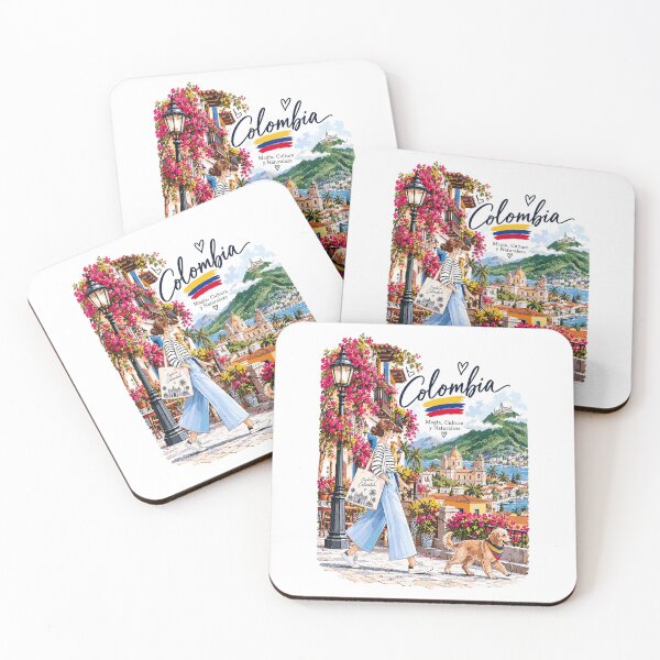 Item preview, Medellin Colombia Travel Illustration designed and sold by EdwinkOne.
