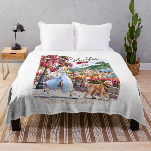 Item preview, Medellin Colombia Travel Illustration designed and sold by EdwinkOne.