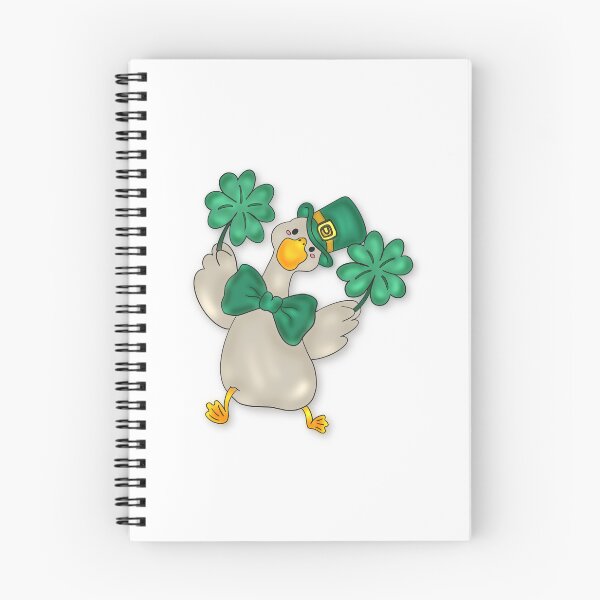 Item preview, cute duck, four-leaf clover, St. Patrick’s Day, Irish holiday designed and sold by artblonska.