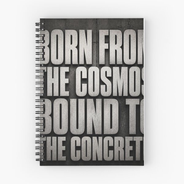 Item preview, Born From The Cosmos Bound To The Concrete Typography Design designed and sold by Lespribos .