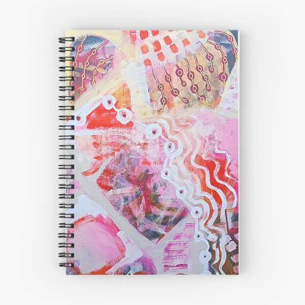 Item preview, Pink, red, orange abstract with geometric patterns - 829 designed and sold by NathalieLeRiche.