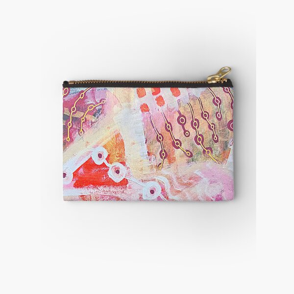 Item preview, Pink, red, orange abstract with geometric patterns - 829 designed and sold by NathalieLeRiche.