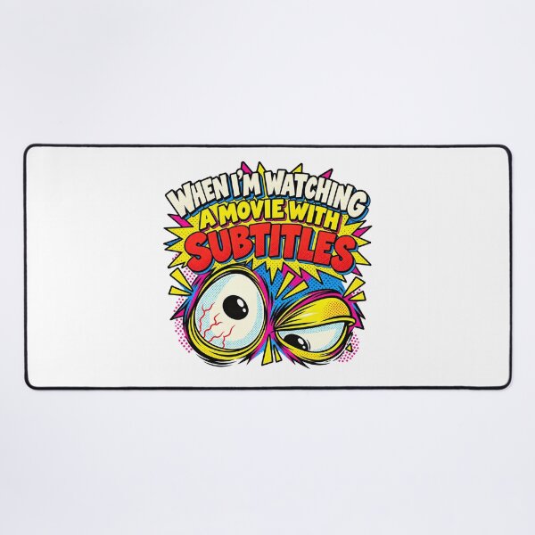 Item preview, Funny Movie Subtitles Eyes – Pop Art Cinema Humor designed and sold by Tininai.