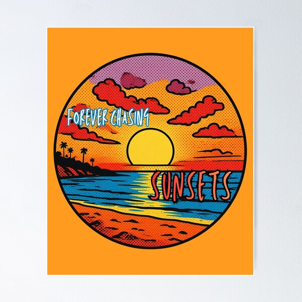 Item preview, Forever Chasing Sunsets Pop Art Beach designed and sold by CaribbeanSoul868.