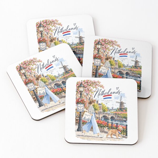 Item preview, Amsterdam Netherlands Travel Illustration designed and sold by EdwinkOne.