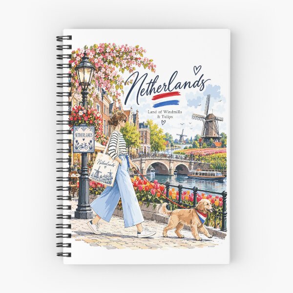 Item preview, Amsterdam Netherlands Travel Illustration designed and sold by EdwinkOne.