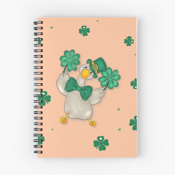 Item preview, cute duck, four-leaf clover, St. Patrick’s Day, Irish holiday, cartoon designed and sold by artblonska.
