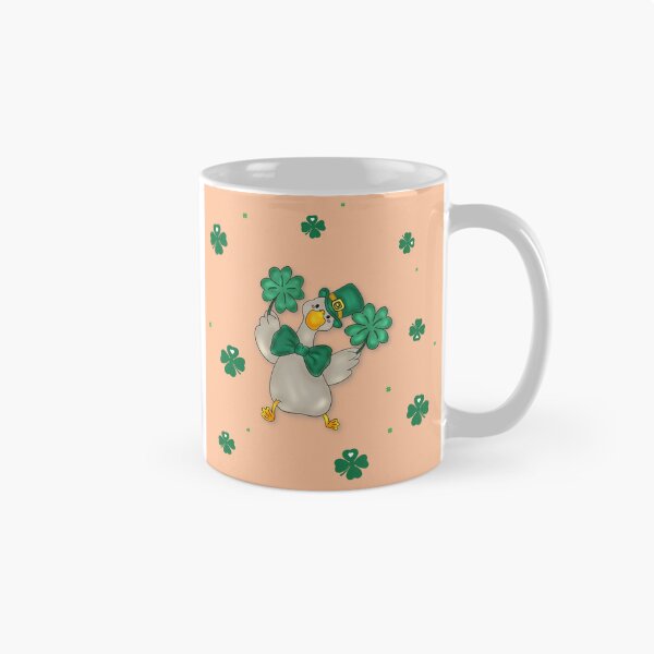 Item preview, cute duck, four-leaf clover, St. Patrick’s Day, Irish holiday, cartoon designed and sold by artblonska.