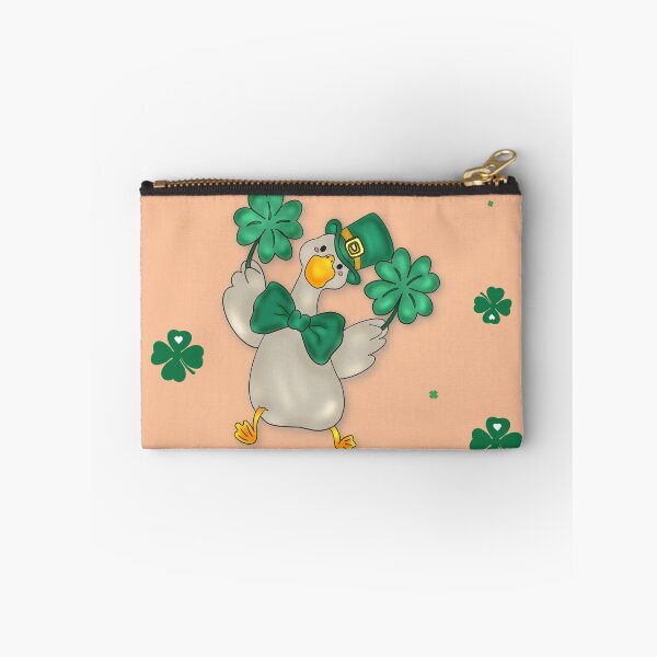 Item preview, cute duck, four-leaf clover, St. Patrick’s Day, Irish holiday, cartoon designed and sold by artblonska.