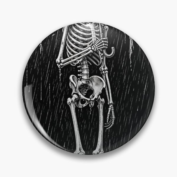 Item preview, Still Waiting — Skeleton in the Rain Gothic Noir designed and sold by GiftsByMatthew.