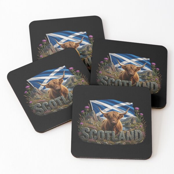 Item preview, Scotland Heritage – Highland Cattle Emblem designed and sold by FlagX.