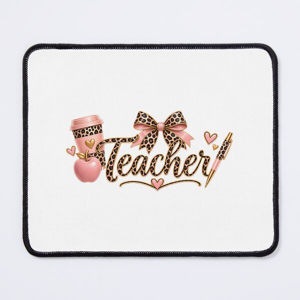 Item preview, Chic Pink Leopard Print Design for Stylish Teachers and Educators designed and sold by ENGMUAADH.