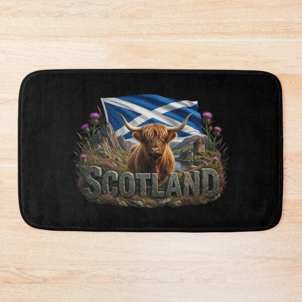 Item preview, Scotland Heritage – Highland Cattle Emblem designed and sold by FlagX.