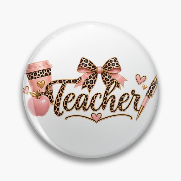 Artikelvorschau, Schickes Design mit rosa Leopardenmuster für stilbewusste Lehrerinnen und Erzieherinnen entworfen und verkauft von ENGMUAADH.