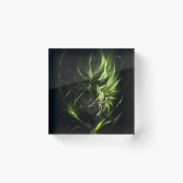 Item preview, Emerald Shadow King – Dark Green Energy Anime-Inspired Warrior designed and sold by Dyan4.