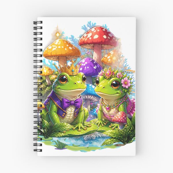 Item preview, Frog Prince Princess Mushroom Fairytale Graphic designed and sold by AXENT Designs.