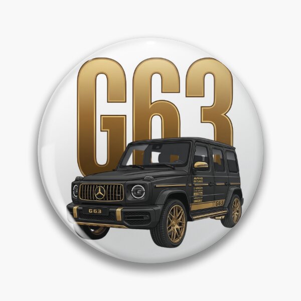 Item preview, Mercedes G63 AMG G-Wagon Luxury SUV Black and Gold 4x4 Art designed and sold by Motorline44.