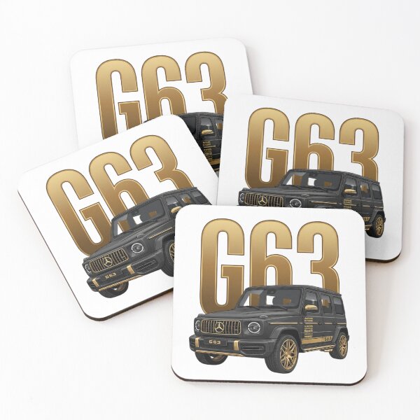 Item preview, Mercedes G63 AMG G-Wagon Luxury SUV Black and Gold 4x4 Art designed and sold by Motorline44.