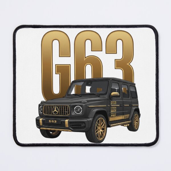 Item preview, Mercedes G63 AMG G-Wagon Luxury SUV Black and Gold 4x4 Art designed and sold by Motorline44.