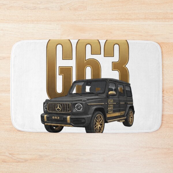 Item preview, Mercedes G63 AMG G-Wagon Luxury SUV Black and Gold 4x4 Art designed and sold by Motorline44.