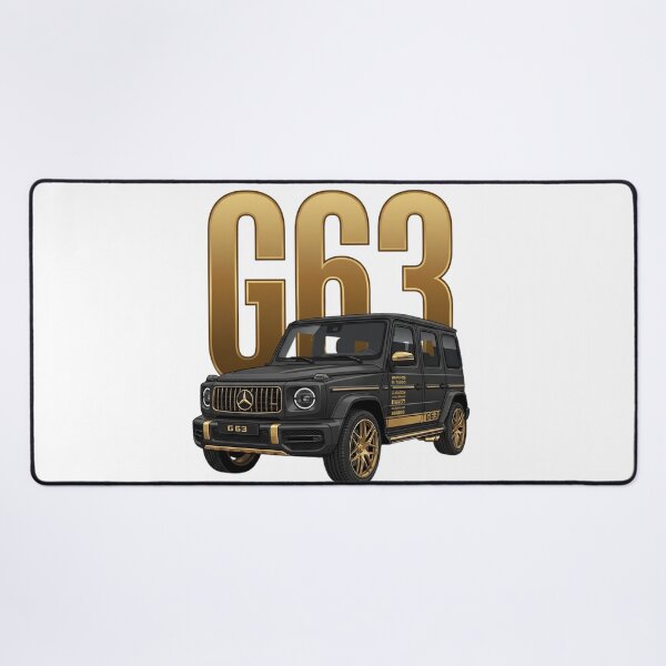 Item preview, Mercedes G63 AMG G-Wagon Luxury SUV Black and Gold 4x4 Art designed and sold by Motorline44.