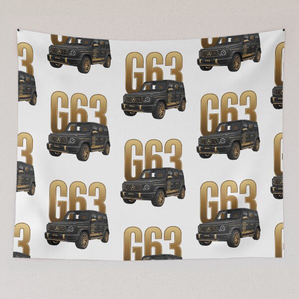 Item preview, Mercedes G63 AMG G-Wagon Luxury SUV Black and Gold 4x4 Art designed and sold by Motorline44.