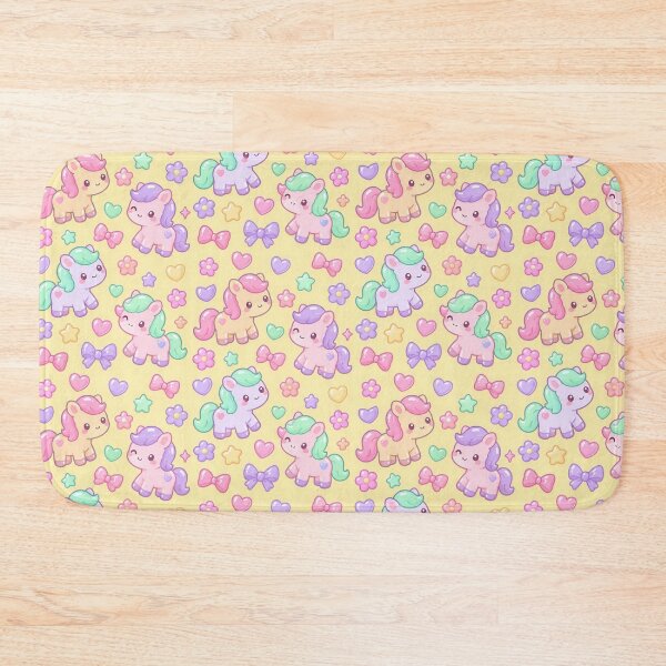 Item preview, Kawaii Gummy Horse Pastel Candy Pattern designed and sold by Soft Berry Studio.