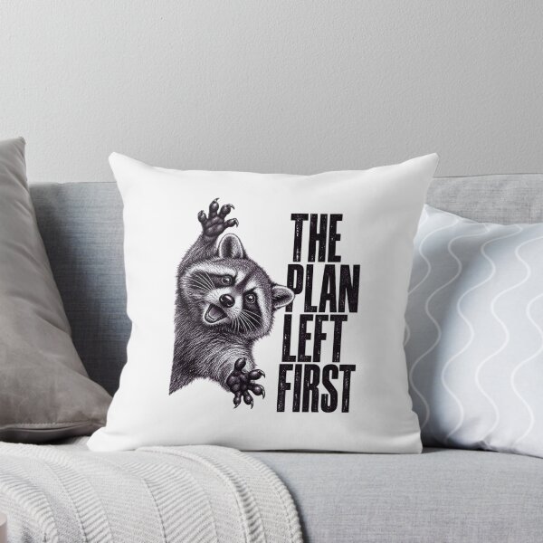 Aperçu de l'œuvre The Plan Left First Raccoon – Funny Vintage Engraving créée et vendue par LuveraxArt.