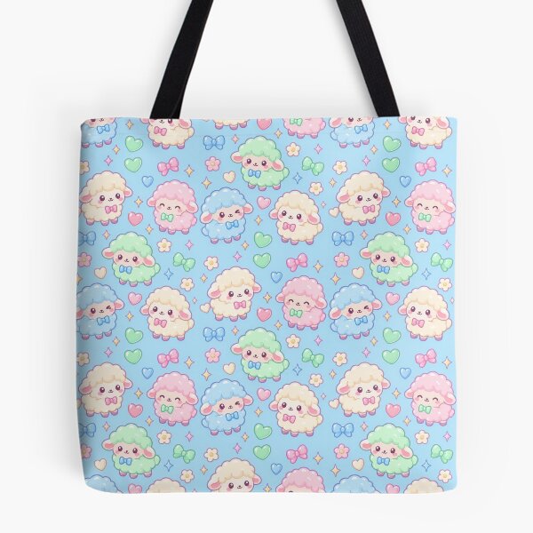 Item preview, Kawaii Gummy Sheep Pastel Candy Pattern designed and sold by Soft Berry Studio.