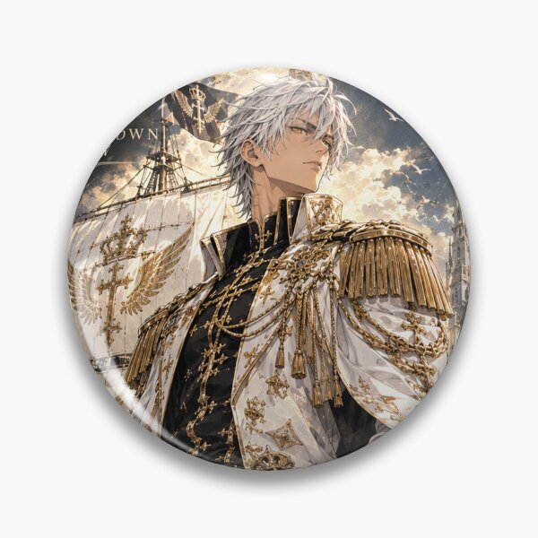 Item preview, Commander Valen | White Crown Crew | The Crown's Blade | Imperial Anime Warrior Poster designed and sold by Boomaroo.