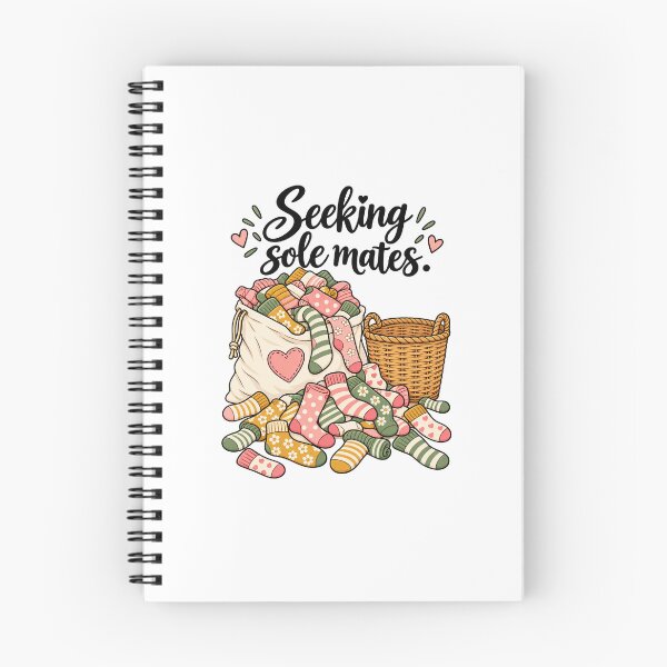 Item preview, Seeking Sole Mates – Cute Socks & Laundry Humor designed and sold by Heather's Creative Apparel.