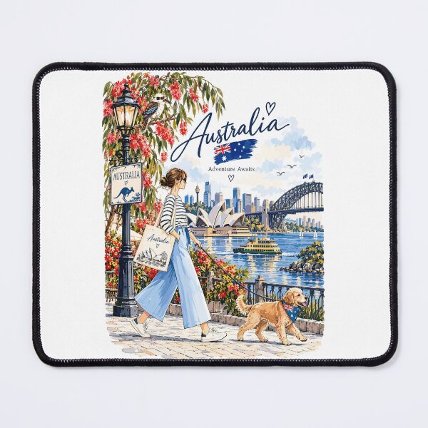 Item preview, Sydney Australia Travel Illustration designed and sold by EdwinkOne.