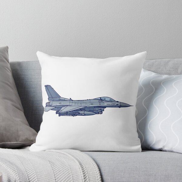 Item preview, F-16 Fighting Falcon Fighter Jet Side View Military Aviation Pilot Gift designed and sold by IRON WINGS /USAF.