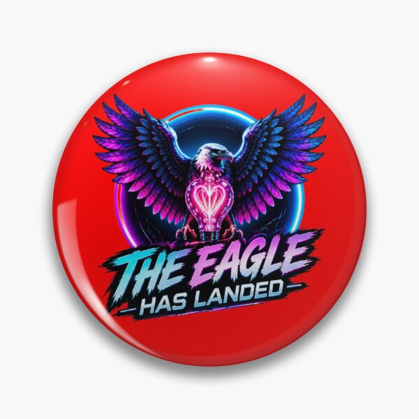 Item preview, The Eagle Has Landed — Neon Heart designed and sold by DansCreations42.