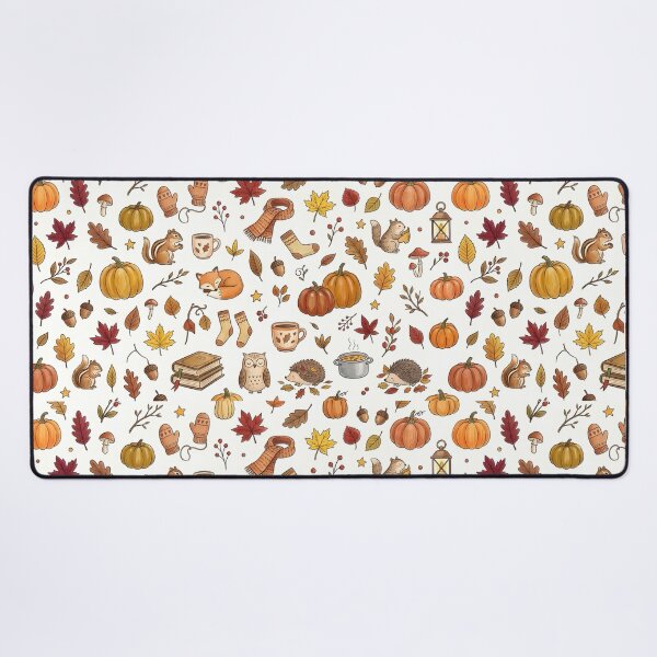 Item preview, Cozy Autumn Pattern Fall Leaves Pumpkins Cute Seasonal Design designed and sold by Marti’s Shop Corner.