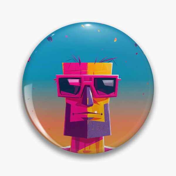 Item preview, Cool Geometric Moai Tiki Statue Sunbathing Art designed and sold by Lunat1kk.