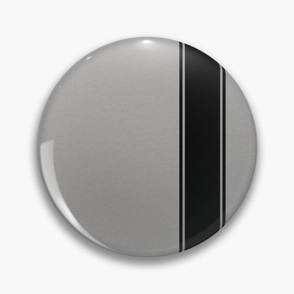Item preview, Racing Stripe - Black on Silver Gray designed and sold by ubiquitoid.