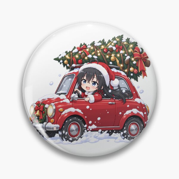 Item preview, Yukino Yukinoshita Oregairu Christmas Chibi Car Tree designed and sold by mildaclairmo.