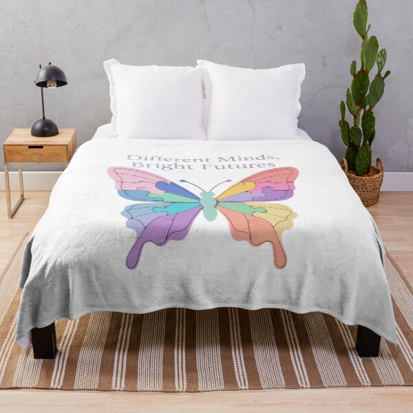 Item preview, Different Minds Bright Futures Pastel Puzzle Butterfly designed and sold by EcoArtTees.