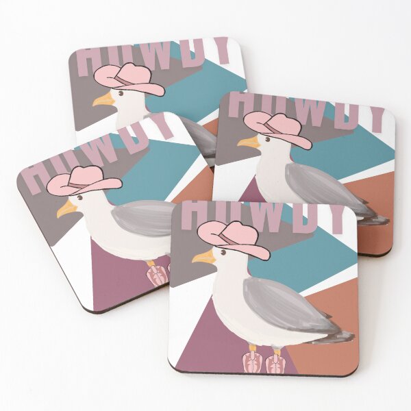 Item preview, Seagulls wearing cowboy boots designed and sold by TaraPen.