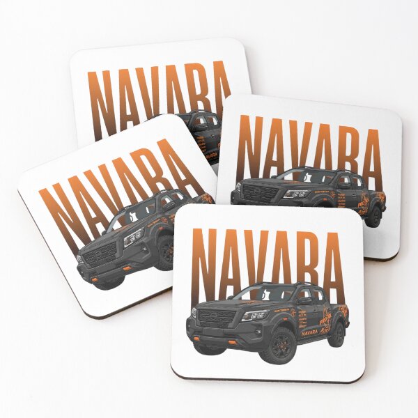 Item preview, Nissan Navara PRO-4X Off-Road Pickup Black and Orange 4x4 Truck Art designed and sold by Motorline44.