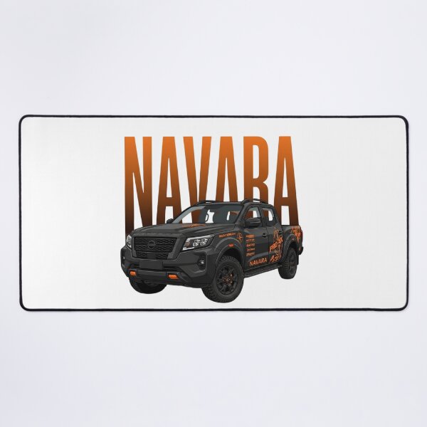 Item preview, Nissan Navara PRO-4X Off-Road Pickup Black and Orange 4x4 Truck Art designed and sold by Motorline44.