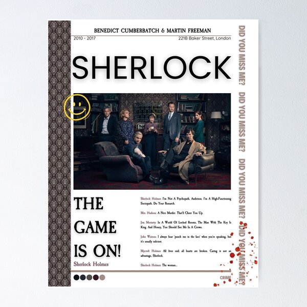 Artikelvorschau, Sherlock entworfen und verkauft von selinology.