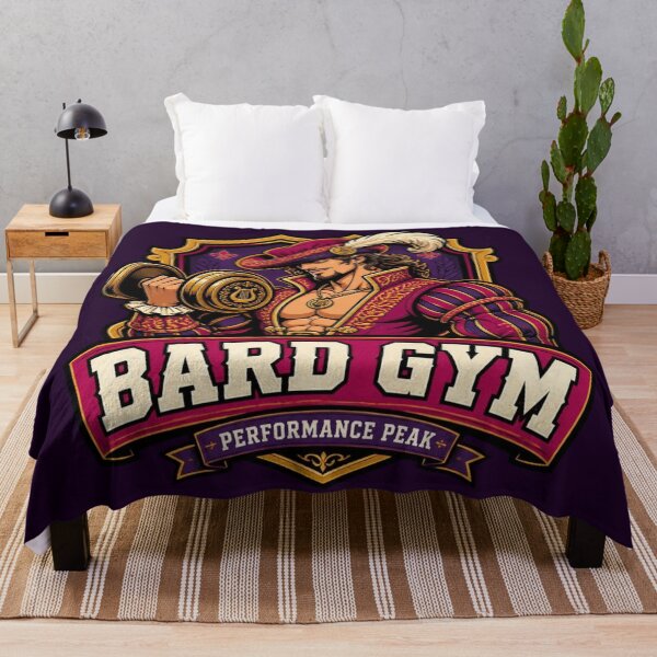 Artikelvorschau, Bard Gym Performance Peak Retro Workout Tabletop RPG entworfen und verkauft von Dice_Goblin_Studio.