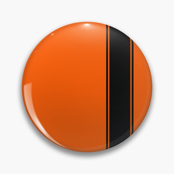 Item preview, Racing Stripe - Black on Hazard Orange designed and sold by ubiquitoid.