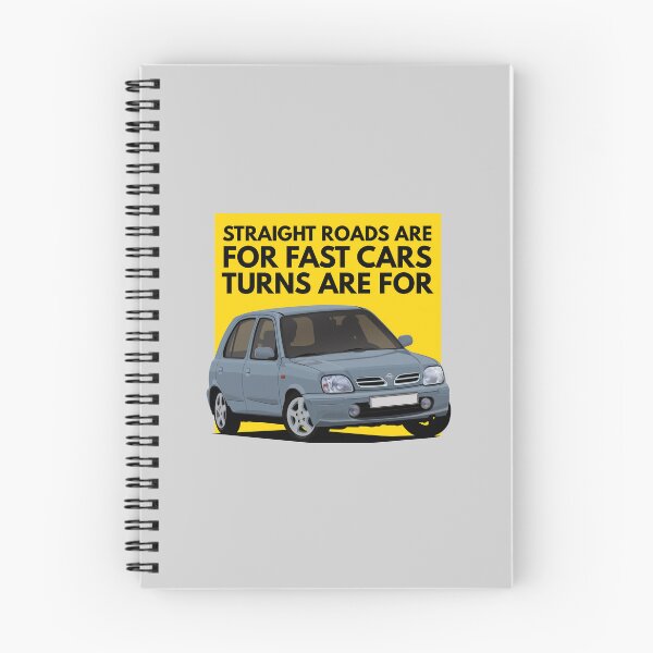 Item preview, Straight Roads for Fast Cars, Turns for Nissan Micra designed and sold by knappidesign.