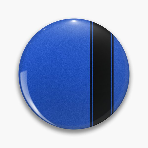 Item preview, Racing Stripe - Black on Blue designed and sold by ubiquitoid.