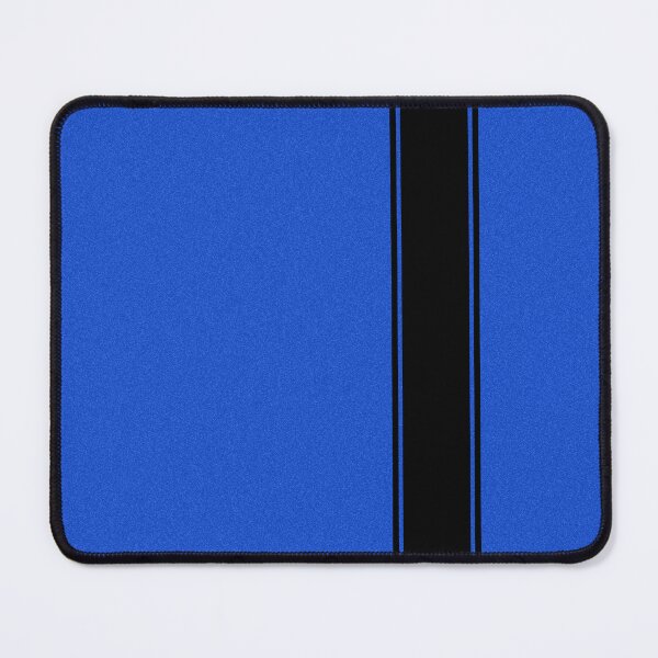 Item preview, Racing Stripe - Black on Blue designed and sold by ubiquitoid.