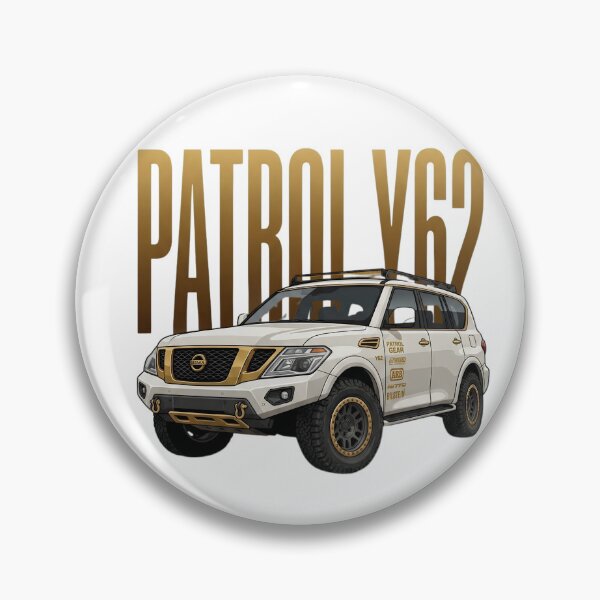Item preview, Nissan Patrol Y62 Off-Road 4x4 White and Gold Overland SUV Art designed and sold by Motorline44.